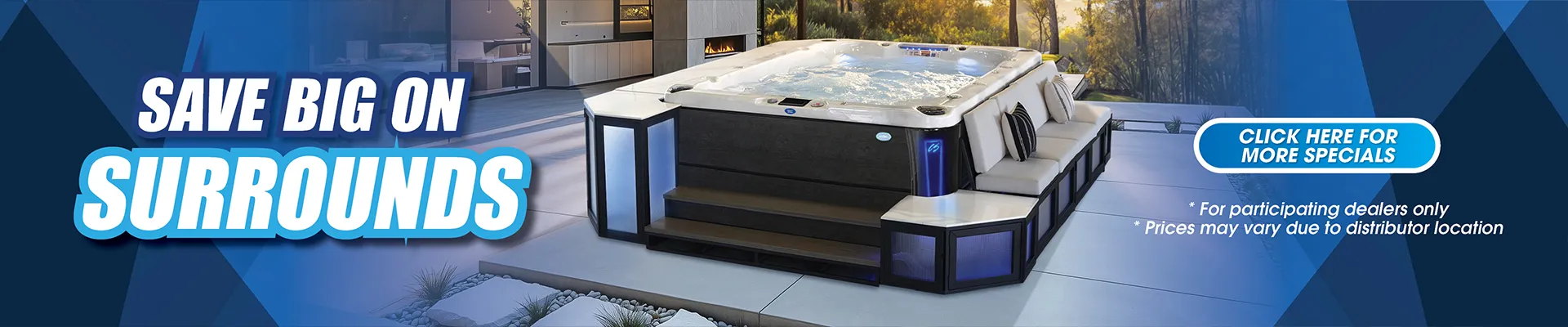 Calspas hot tub being used in a family setting - Durham