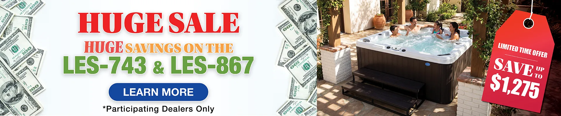 Calspas hot tub being used in a family setting - Durham